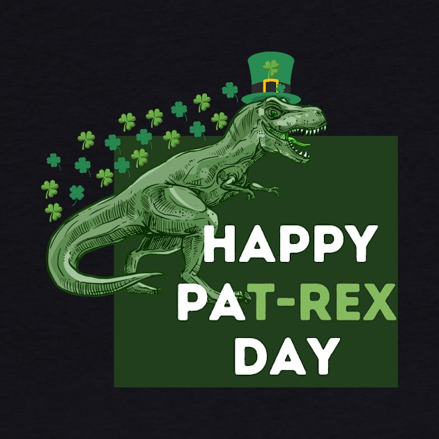 Happy St Pat T Rex Day by flexibleart